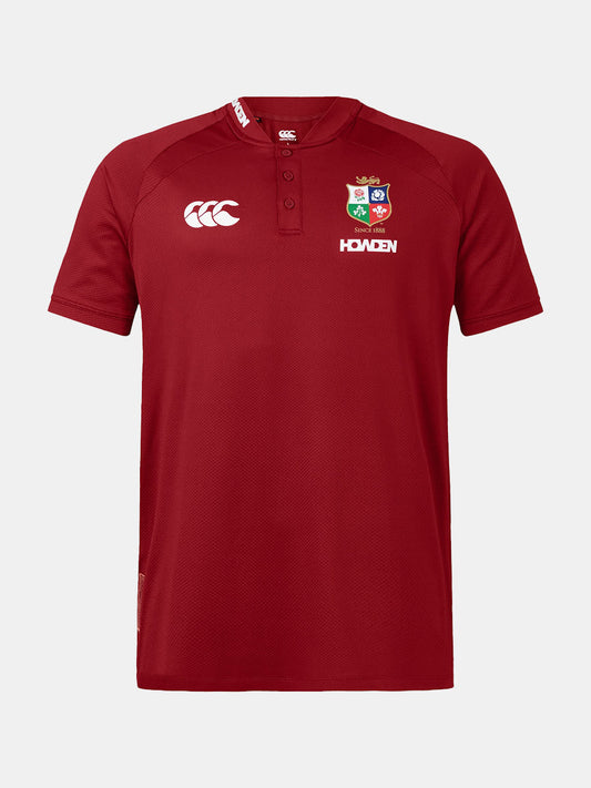 British Irish Lions Mens Red Poly Polo
